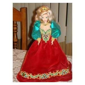  Holiday Jewel Barbie Doll in Christmas Dress Everything 