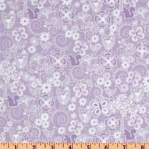   In Birds N Trees Lilac Fabric By The Yard Arts, Crafts & Sewing