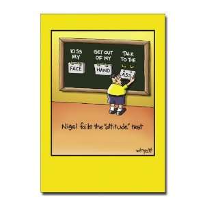  Nigel Attitude   Humorous Cartoon Birthday Greeting Card 