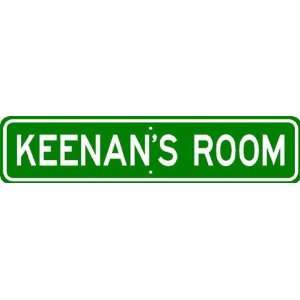KEENAN ROOM SIGN   Personalized Gift Boy or Girl, Aluminum