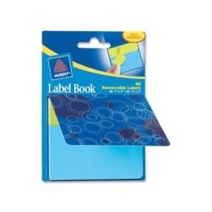  Avery Blue Circles Label Book  Neon Blue Neon Green 
