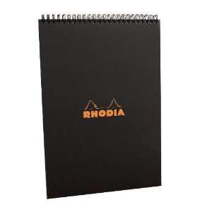  Rhodia Top Wirebound Graph Notepad. 80 Sheets Each. Black 