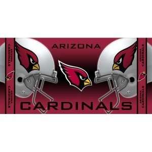 Arizona Cardinals Beach Towel Featuring Colorfast Team Graphics Fiber 