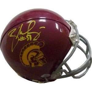  Rey Maualuga Signed Trojans Mini Helmet Sports 