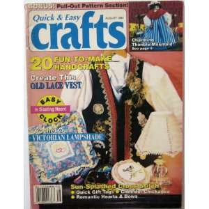 Quick & Easy Crafts (20 Fun To Make Handcrafts, Vol. 24   No. 4 