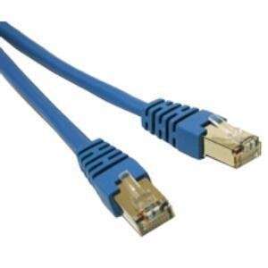 To Go Cat5e STP Patch Cable. 7FT CAT5E BLUE MOLDED SHIELDED PATCH CORD 