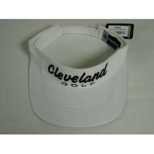  Cleveland Tour Series Visor Hat White/Blk Golf cap NEW 