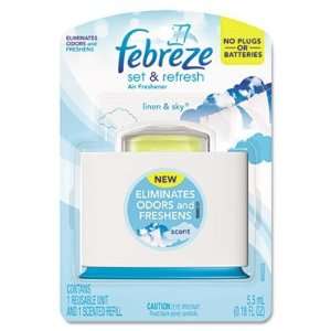 Febreze Set & Refresh Air Freshener, Linen & Sky 