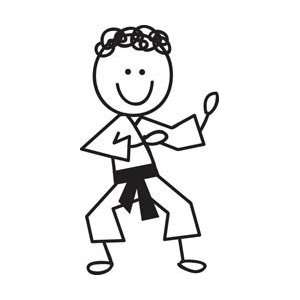 Plaid Me And My Peeps Family Fun Iron On Transfers Karate Boy 69IO 806 