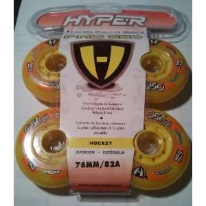  4 Hyper Pro 250 Outdoor Inline Hockey Wheels 76 Mm 82 A 