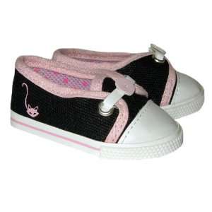   Flats with Pink Cat. Fits 18 American Girl Doll. Toys & Games