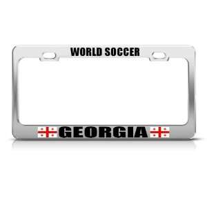 Georgia Country Flag Heavy Duty Sport Soccer License Plate Frame 
