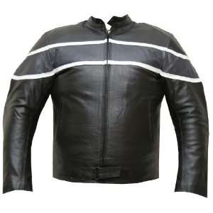  MENS BAND ARMOR MOTORCYCLE LEATHER JACKET GM 50 XXL 