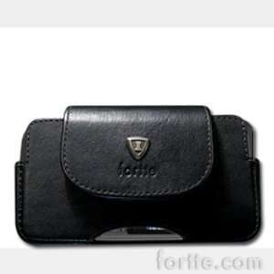  Leather Case for HP Ipaq 910 Black With Fixed Clip 