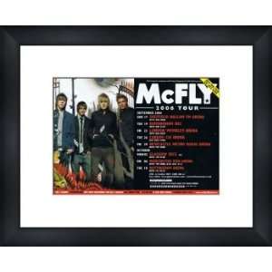 MCFLY UK Tour 2006   Custom Framed Original Ad   Framed Music Poster 