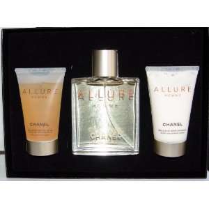 Allure Homme Gift Set By Chanel Includes 3.4 Eau De Toilette,1.7 Oz 