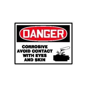  DANGER Labels CORROSIVE AVOID CONTACT WITH EYES AND SKIN 