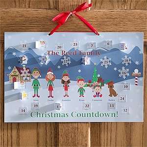  Personalized Countdown To Christmas Calendar   Christmas 