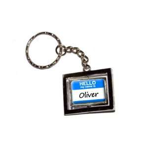  Hello My Name Is Oliver   New Keychain Ring Automotive