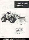 1970 Terex 72 31S GMC 4 71N Diesel Loader Brochure