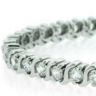  bracelet features a pattern of 3mm clear CZ stones each separated 