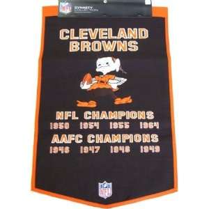  Cleveland Browns Embroidered 36x24 Wool Banner Sports 