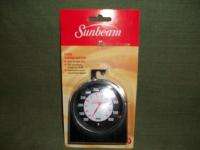 SUNBEAM OVEN THERMOMETER EASY TO READ DIAL SIT OR HANGS  