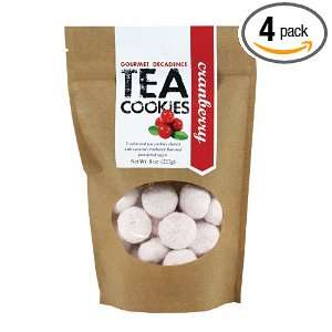   Dessert Company Tea Cookies, Cranberry Decadence, 8 Ounce (Pack of 4