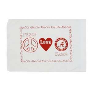  Standard Pillowcase   Peace Love Alabama