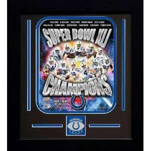   Super Bowl XLI Collage with Team Medallion 