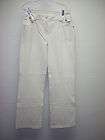 WOMANS ST JOHN SPORT BY MARIE GRAY WHITE JEANS SIZE 8 NWT 325.00 