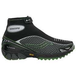 Mens Saucony ProGrid Razor Waterproof Running Shoe Blk  