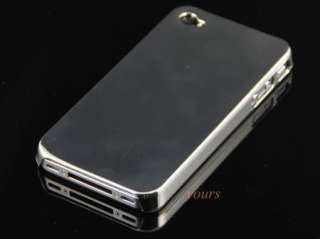 NEW SILVER CHROME ULTRA THIN HARD CASE APPLE iPHONE 4G  