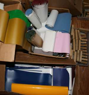 Rolls of flock and bundles of vinyl   most common athletic colors are 