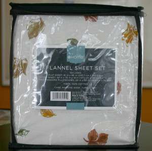 NEW HOME TWIN Flannel Sheet Set 100% COTTON WARM  