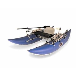 Rogue Fly Fishing Pontoon Boat (Silver/Blue) Sports 