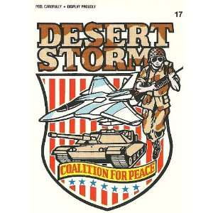  Desert Storm Sticker Camoflagued Card #17 