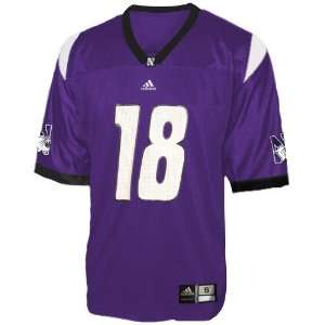   Wildcats #18 Purple Replica Football Jersey