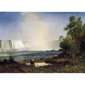  Oil Painting Niagara Falls Albert Bierstadt Hand Painted 