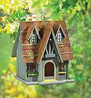 OLD ENGLISH ESTATE THATCHED ROOF WINDOW FLOWER BOX CHIMNEY BIRD HOUSE 