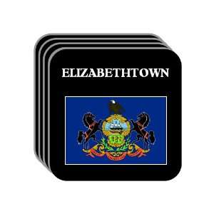  US State Flag   ELIZABETHTOWN, Pennsylvania (PA) Set of 4 