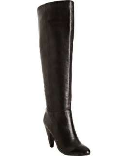 Ash black leather Intense tall boots  