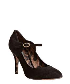 Dolce & Gabbana black suede mary jane pumps  