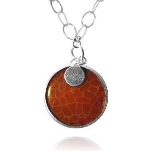  Movable Carnelian Pendant with Breath Charm on Sterling 
