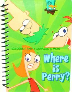 Phineas and Ferb Green Mini Notebook Journal  