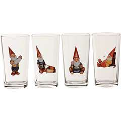 Highbury Gnome Glasses   Set of 4    BOTH Ways