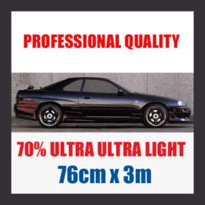 70% ULTRA ULTRA LIGHT CAR WINDOW TINT ROLL 76CMx3M  