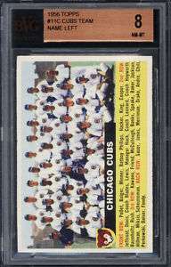 1956 Topps #11 Chicago Cubs Team BVG 8  