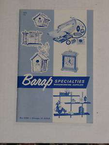Barap Specialties Catalog Woodworking Supplies 1966  