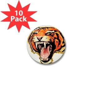  Mini Button (10 Pack) Wild Tiger 